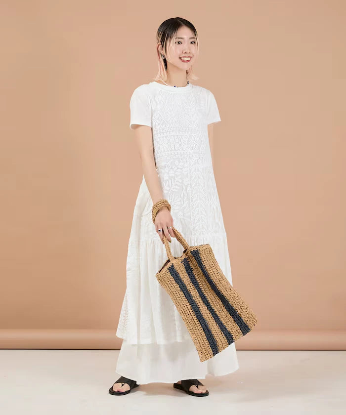 2WAY Lace Tiered Sleeveless Dress