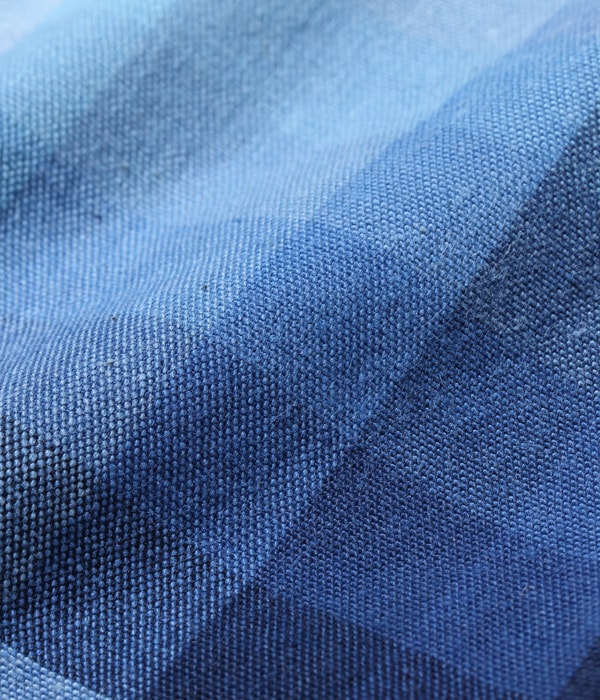 10oz. INDIGO GRADATION CHECK WORK PANTS