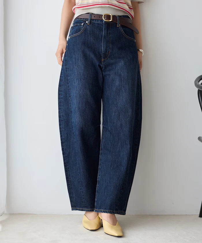 Heart Studs Curvy Denim / Wide Silhouette