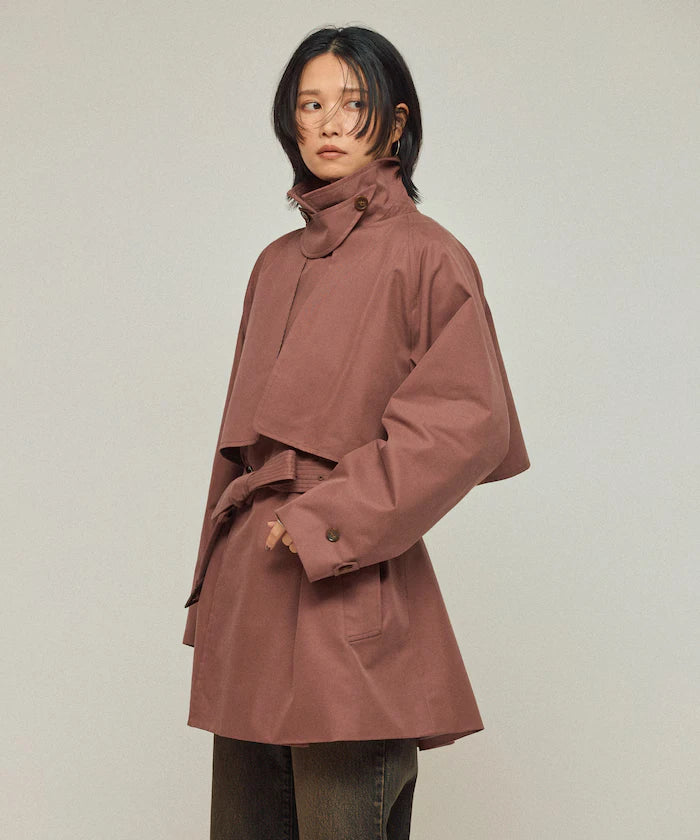 T/C Chambray Short Trench Coat