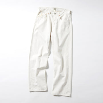 GL42473A / RECYCLED WASTE SUVIN COTTON YARN 11.5oz. DENIM 5POCKET STRAIGHT PANTS