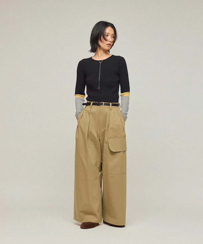 High Count Chino Wide Pants