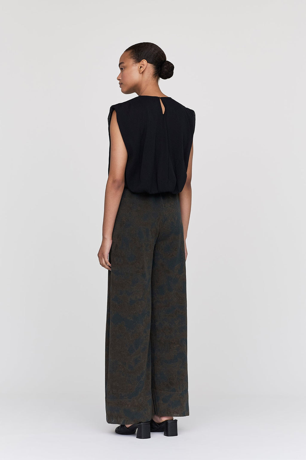 DYEING TC LUCENT SEMI WIDE PANTS