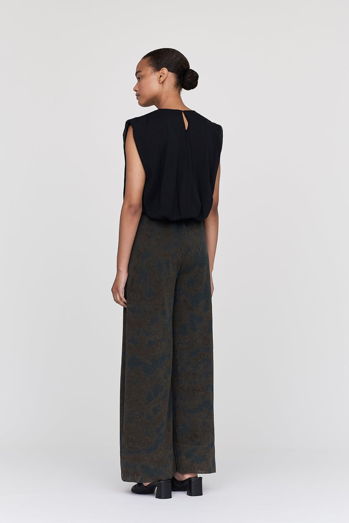 DYEING TC LUCENT SEMI WIDE PANTS