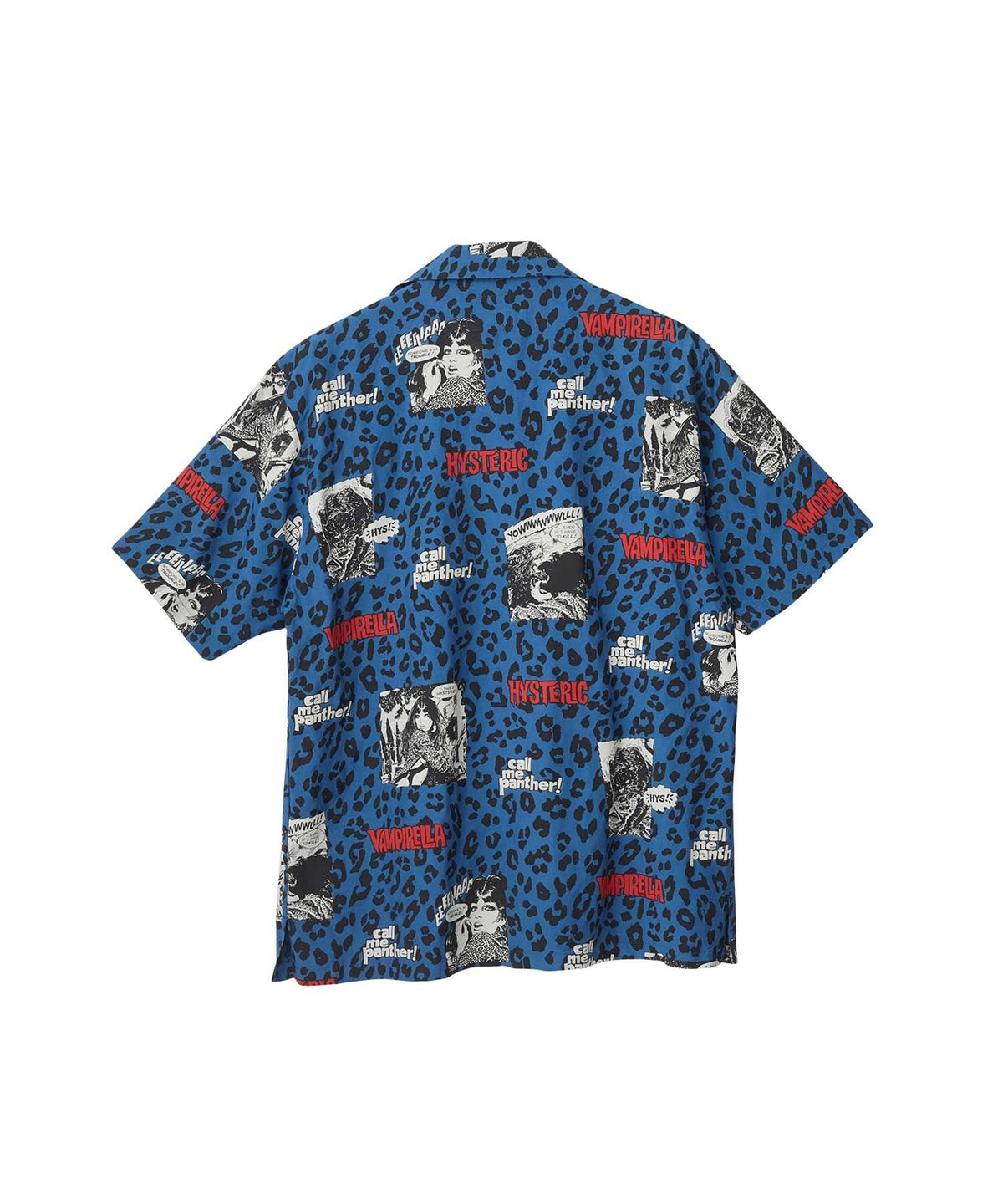 VAMPIRELLA/CALL ME PANTHER Pattern Open Collar Shirt