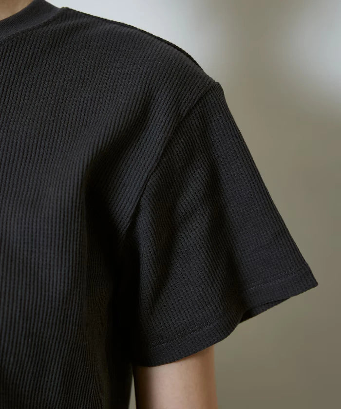 Light Waffle Henley Neck T-Shirt Limited Edition