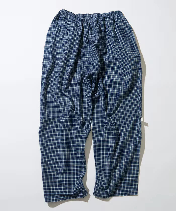 Indigo Madras Check Easy Pant