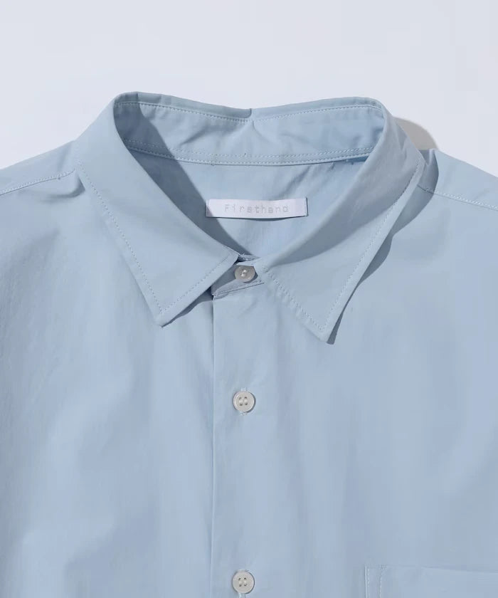 Nuance Color Oversized Regular Collar Long Sleeve Shirt