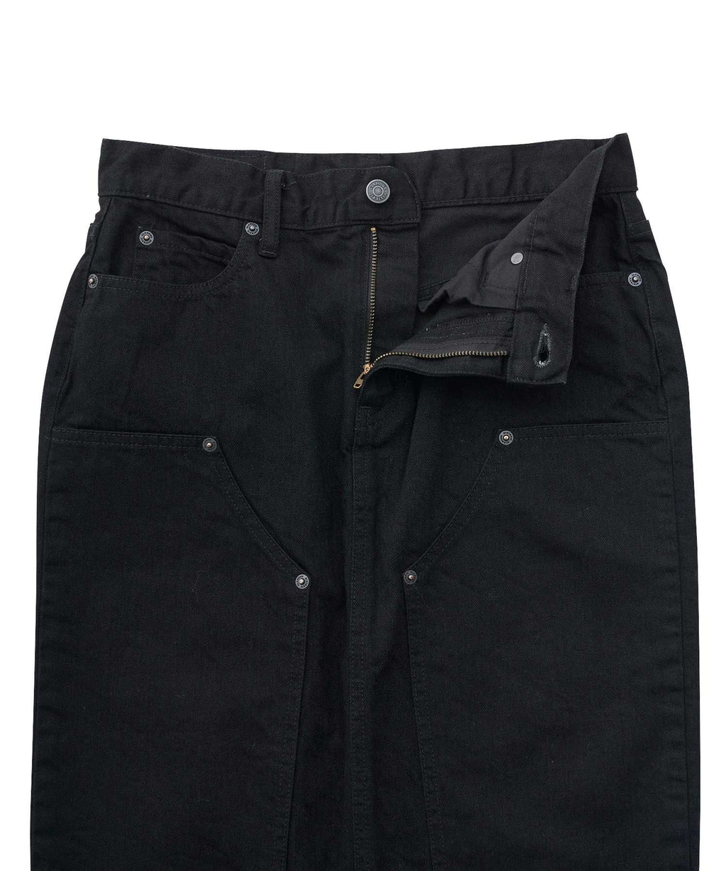 Double Knee Denim Skirt