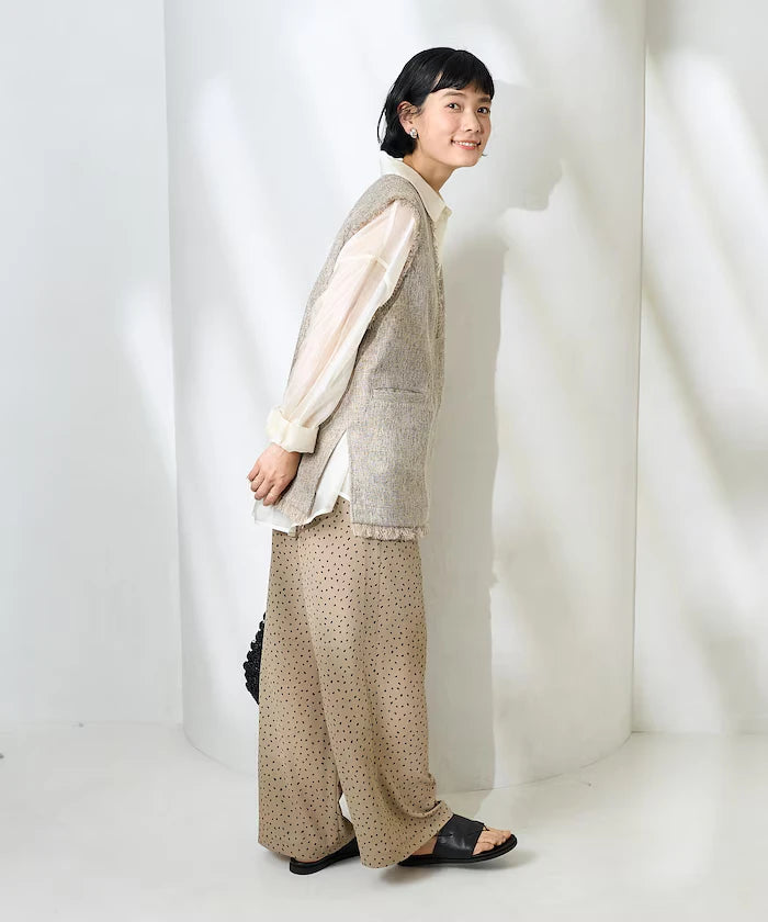 V-Neck Summer Tweed Vest