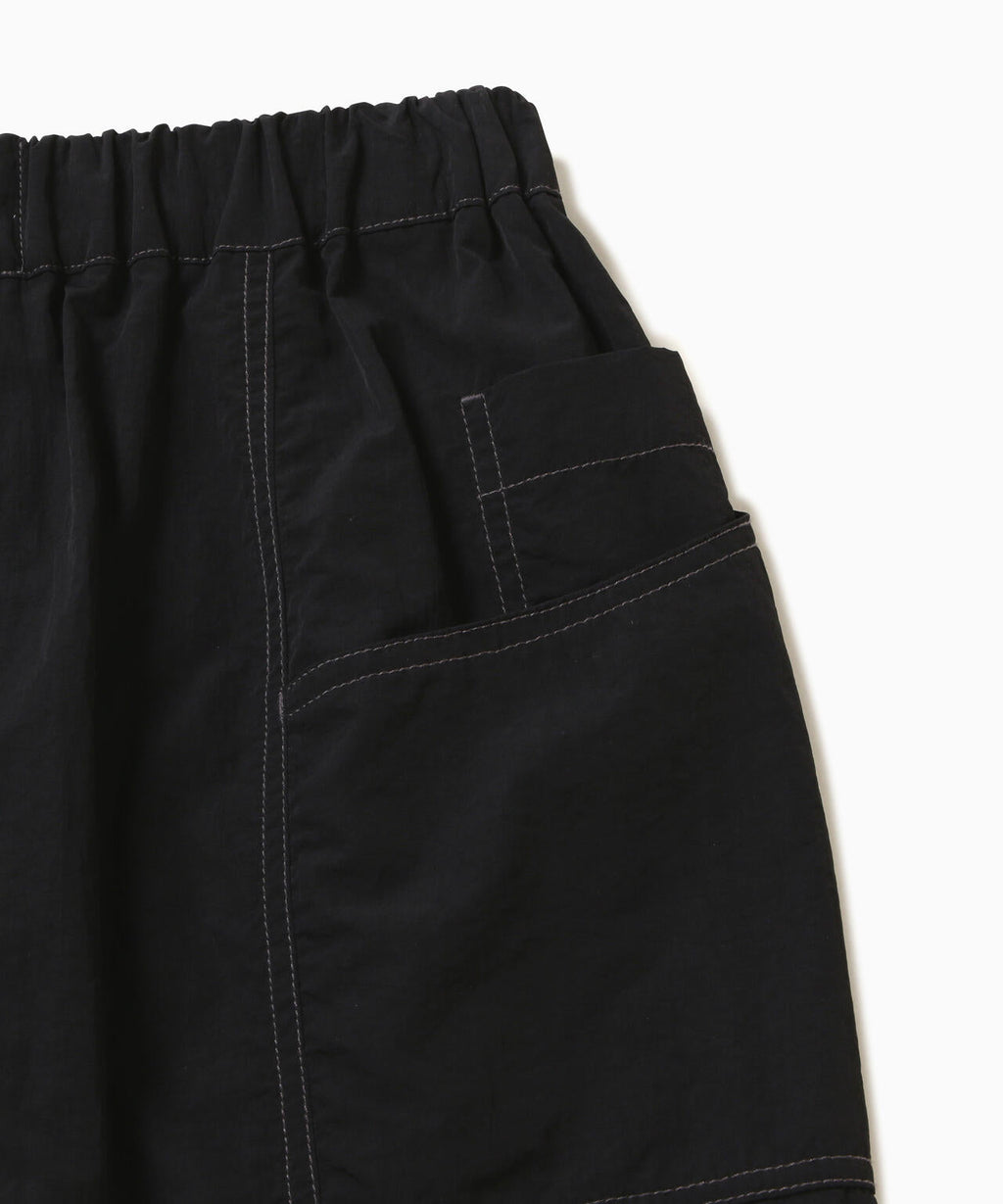 crinkled nylon skirt (W)