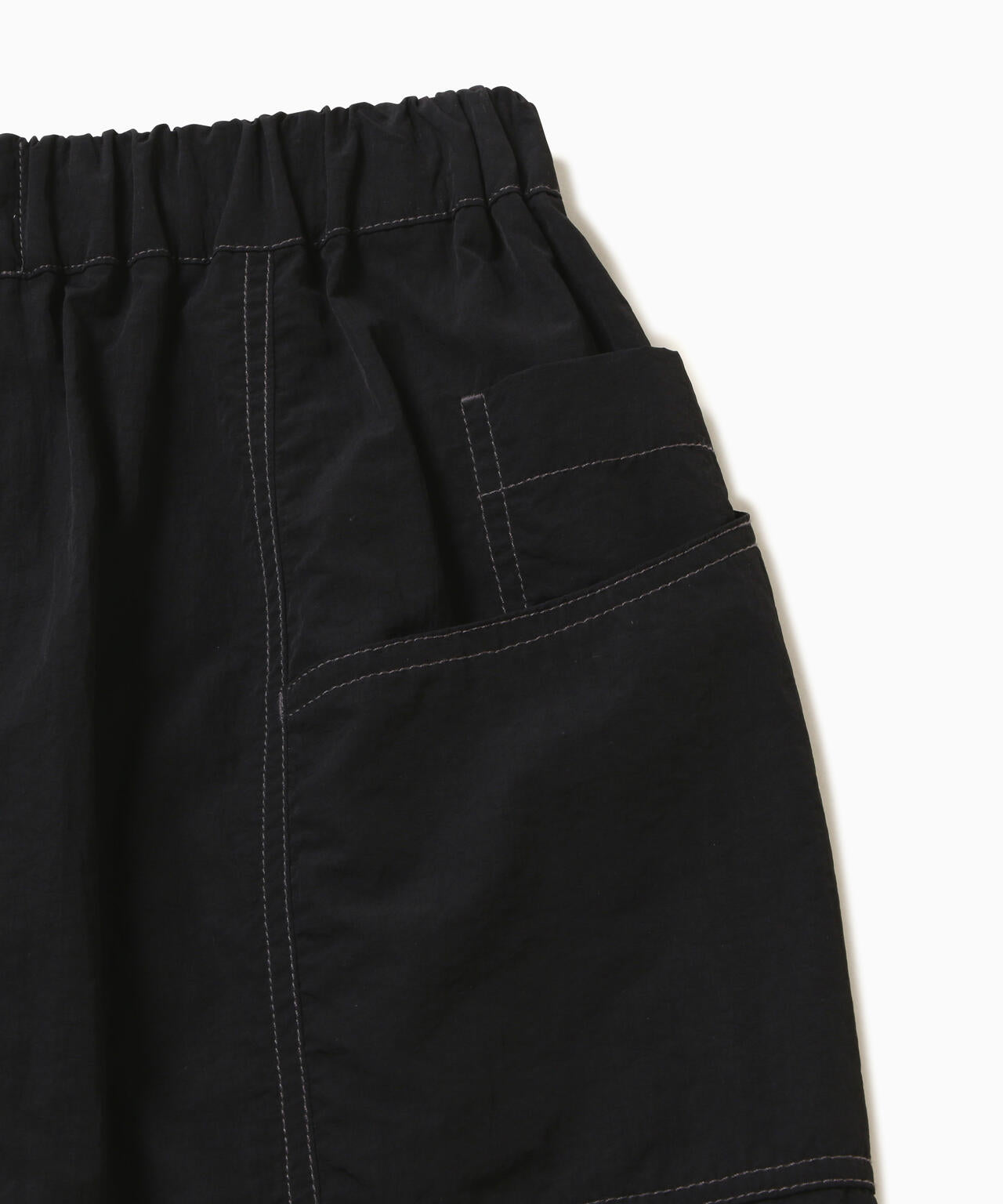 crinkled nylon skirt (W)