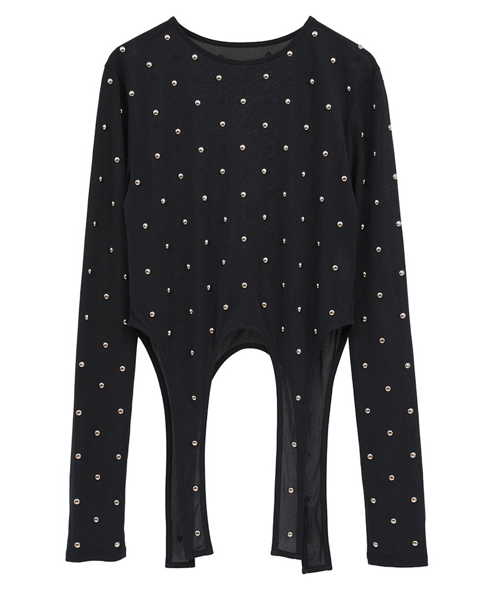 STUDDED BIJOU SHEER TOPS