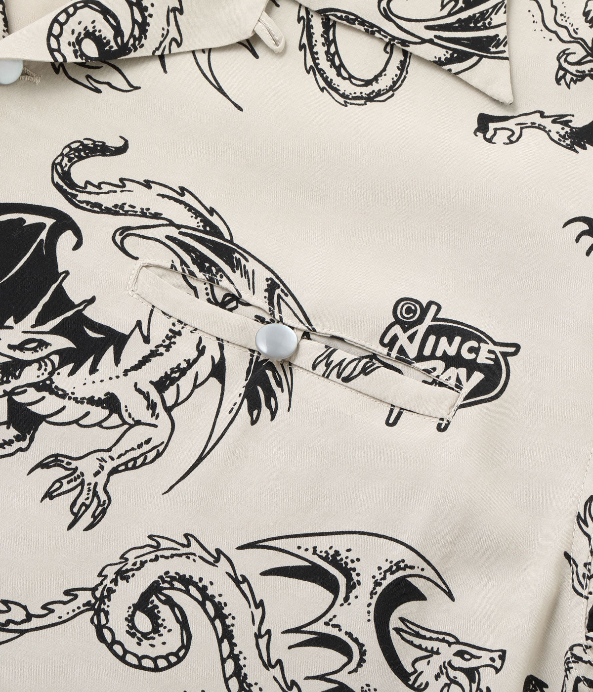HIGH DENSITY RAYON OPEN SHIRT “RETURN OF THE DRAGON” by VINCE RAY