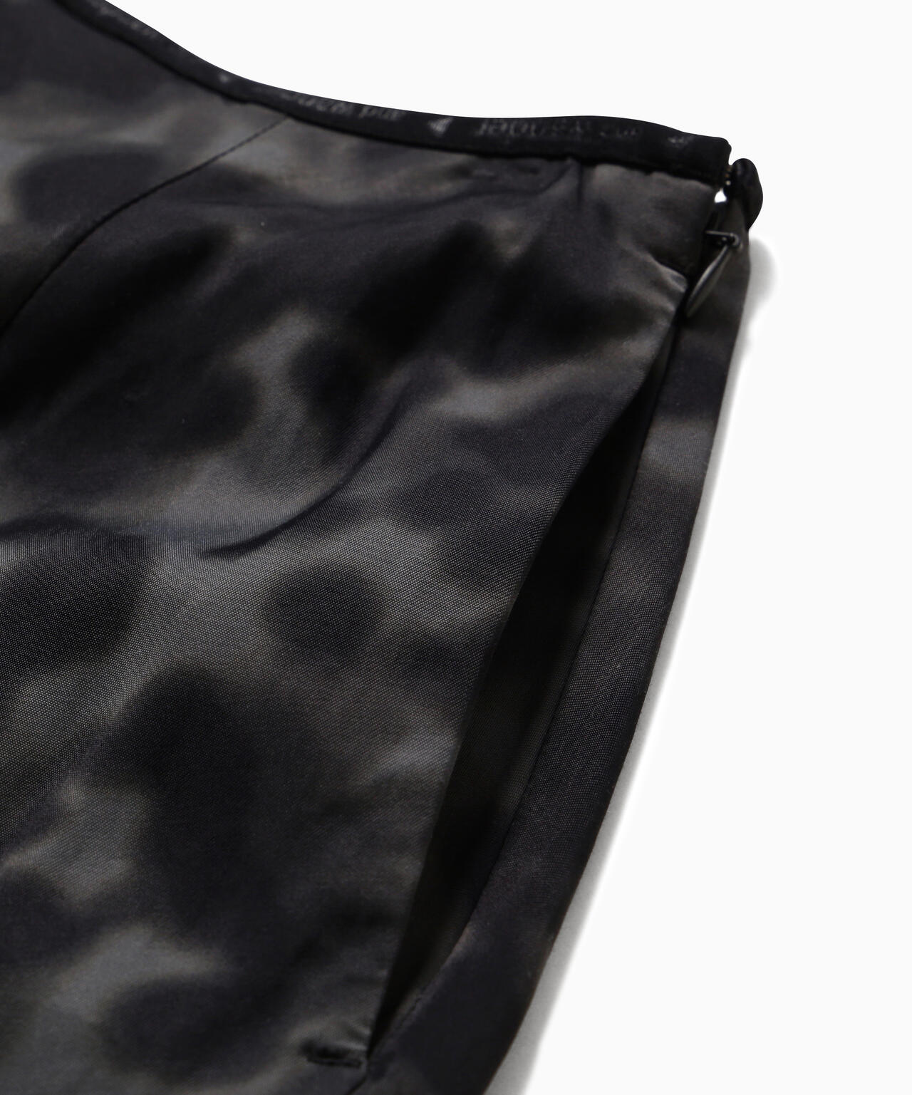 printed satin skirt (W)