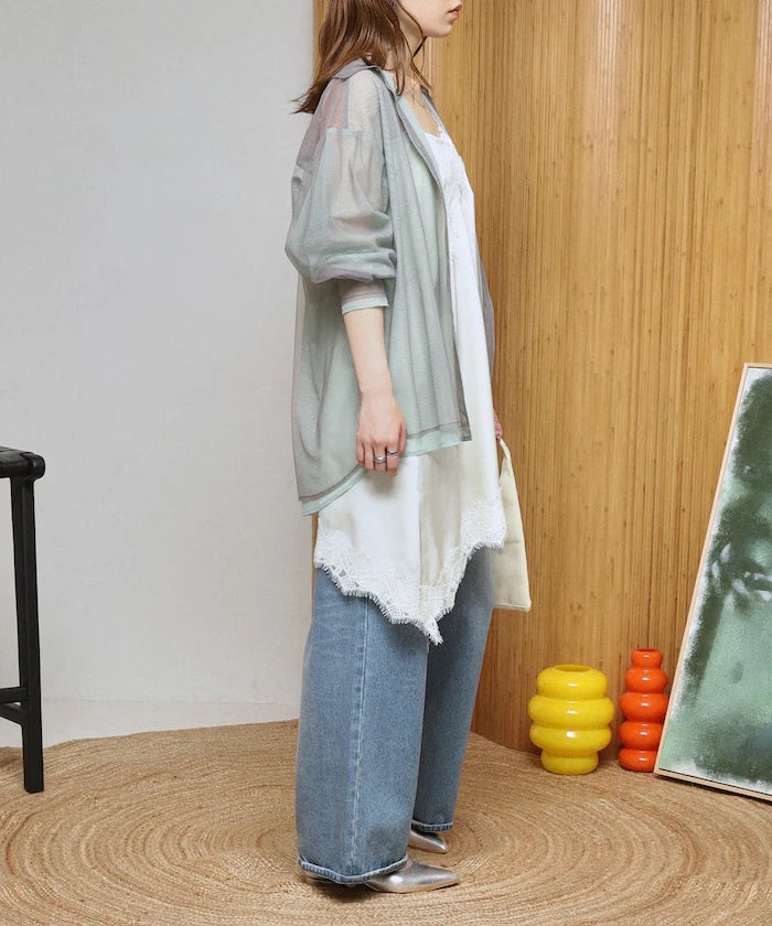 Lace Contrast Vintage Satin Camisole Top