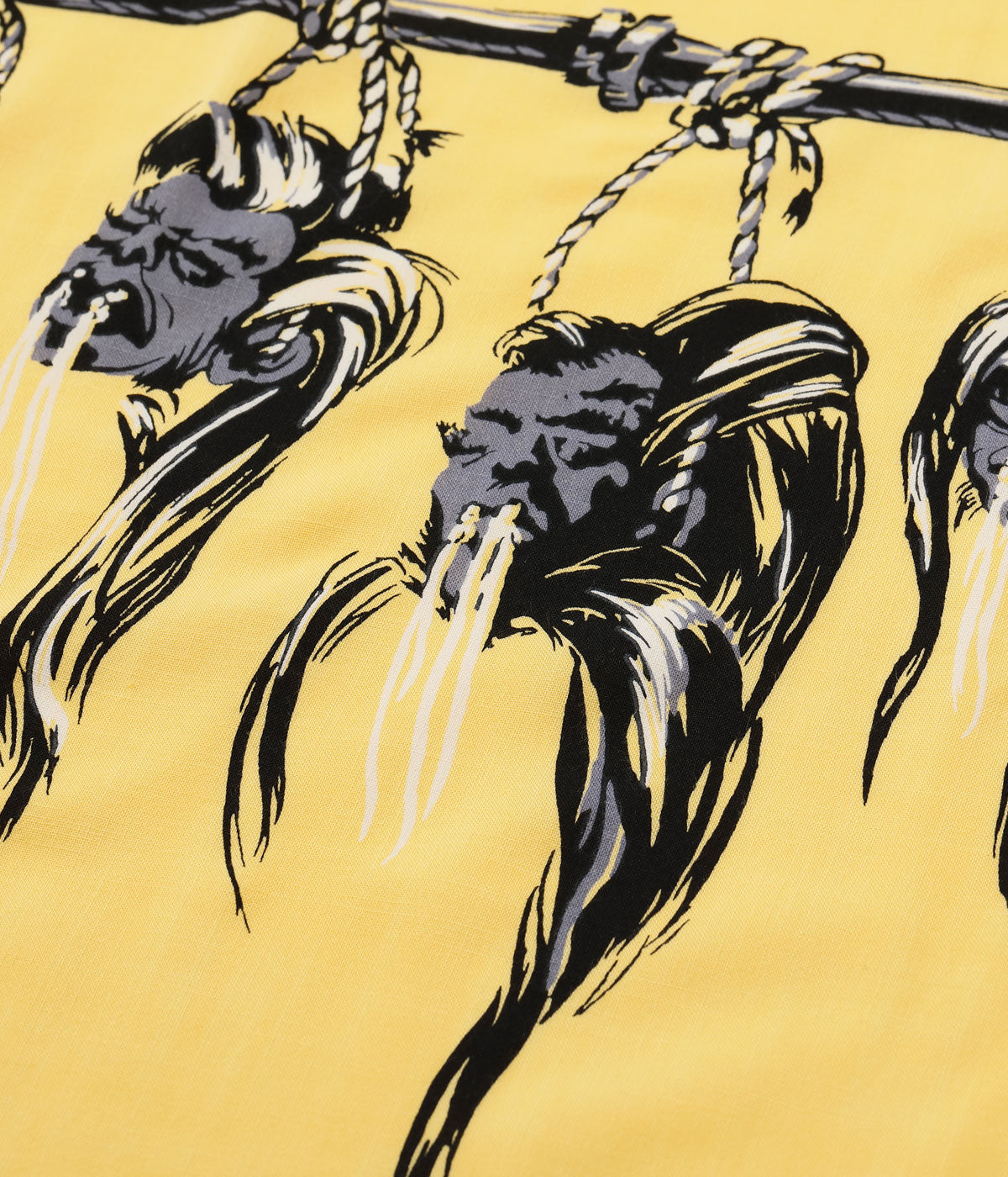 Hopsack Rayon Pullover Shirt "Shrunken Head"