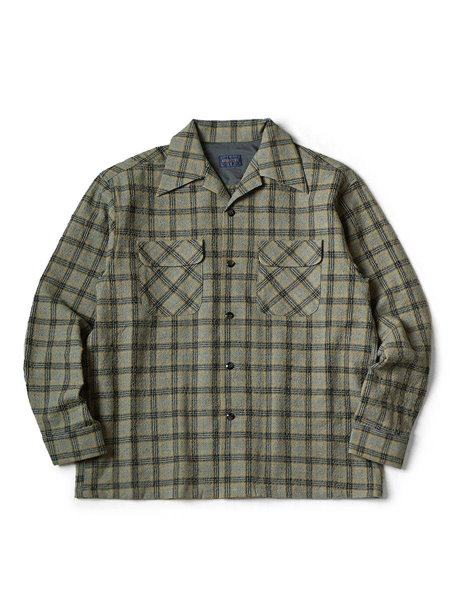 Wool Check Friend Pocket Board Shirt