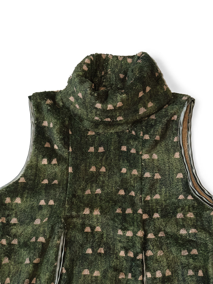 Iris Pattern Fleece Lamp Dress