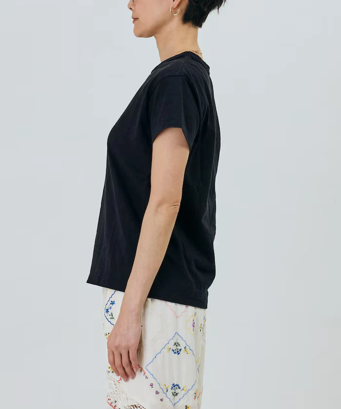 Oil Cut Processing Crew Neck T-Shirt