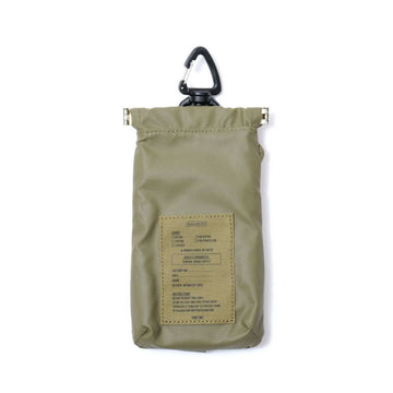 NYLON POLYCARBONATE MINI POUCH KHAKI