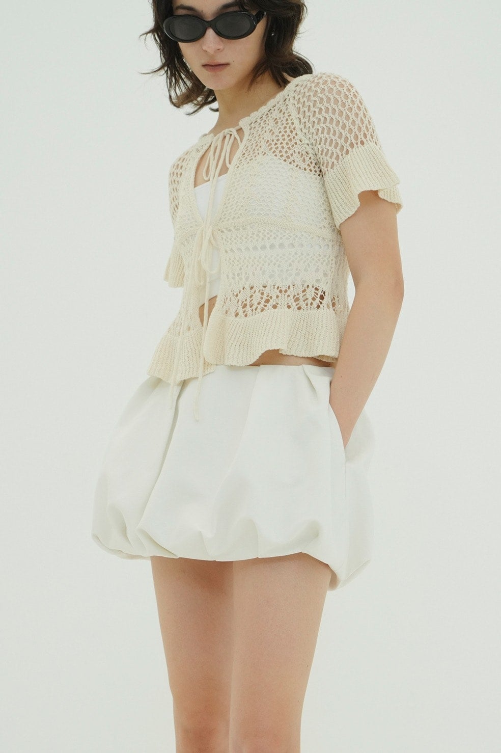 DAD MESH BALLOON SKIRT