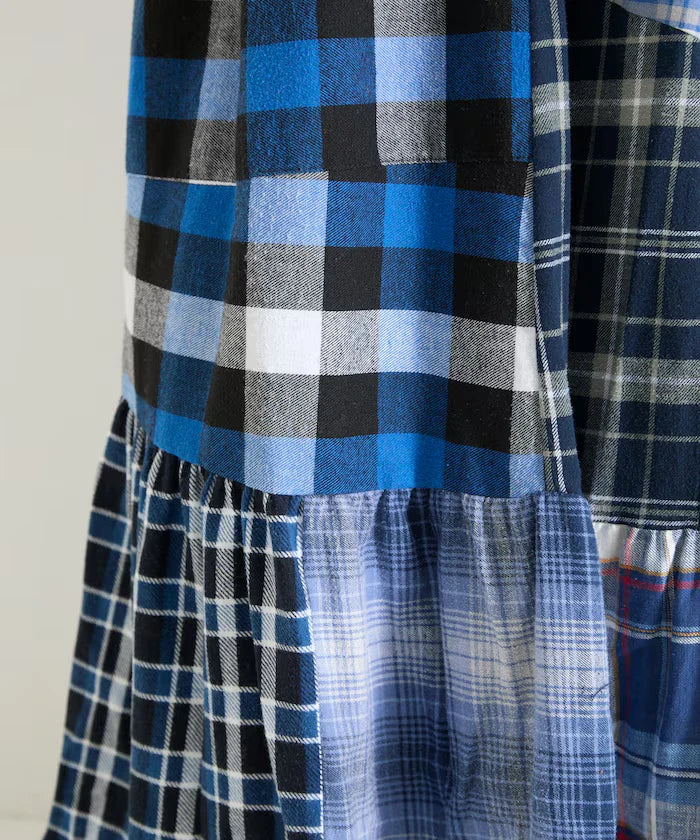 Vintage Remake Check Cami Dress