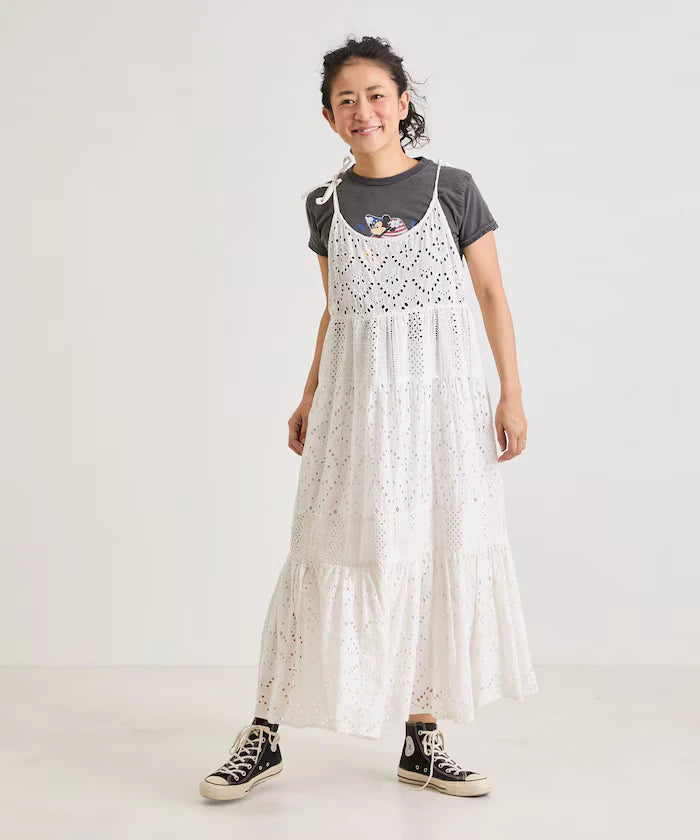 India Shifraretiard Shoulder Ribbon Camisole Dress