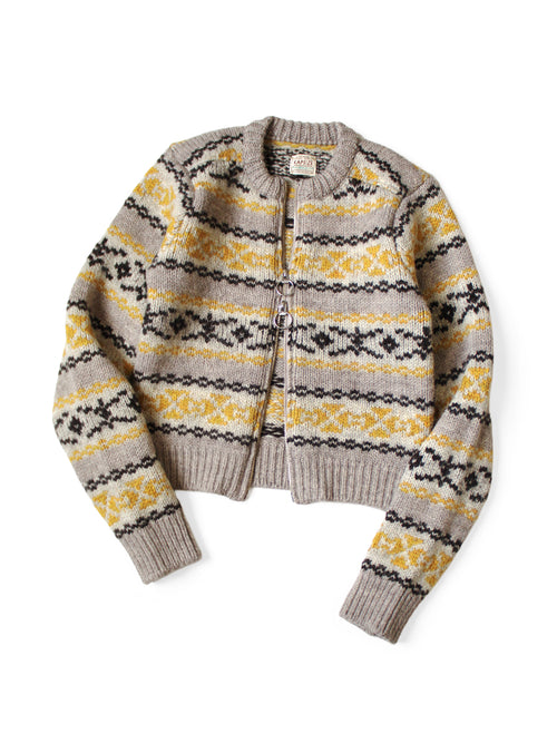 3G Wool Yellowknife Fair Isle ZIP Short...