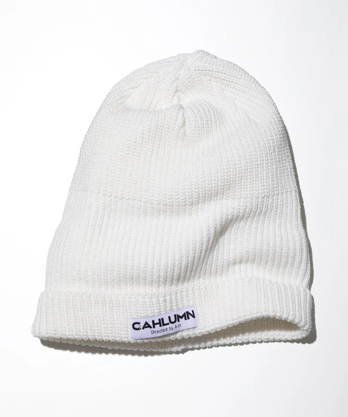 Cotton Linen Roll Knit Cap