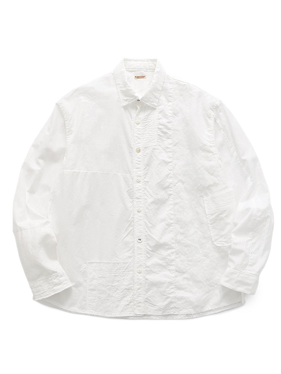 Cotton × Linen Patchwork Kathmandu Shirt