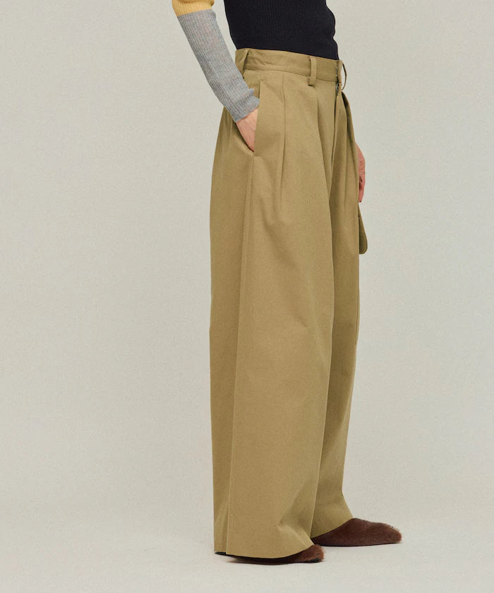 High Count Chino Wide Pants