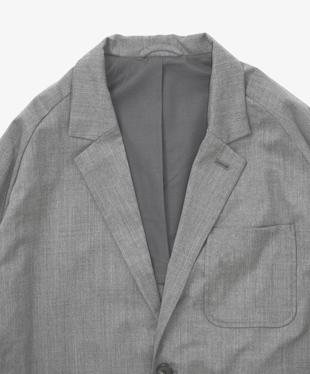 blazer grey twill