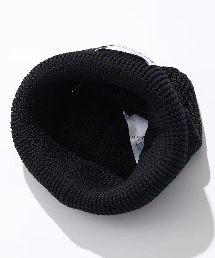 Straw Yarn Roll Knit Cap