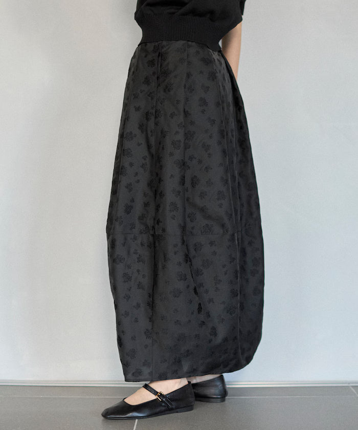 Flower Sheer Jacquard Cocoon Skirt - Released on February 12 at 12:00