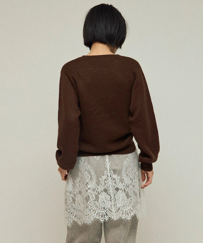 Sweat-like Animal Jacquard Knit