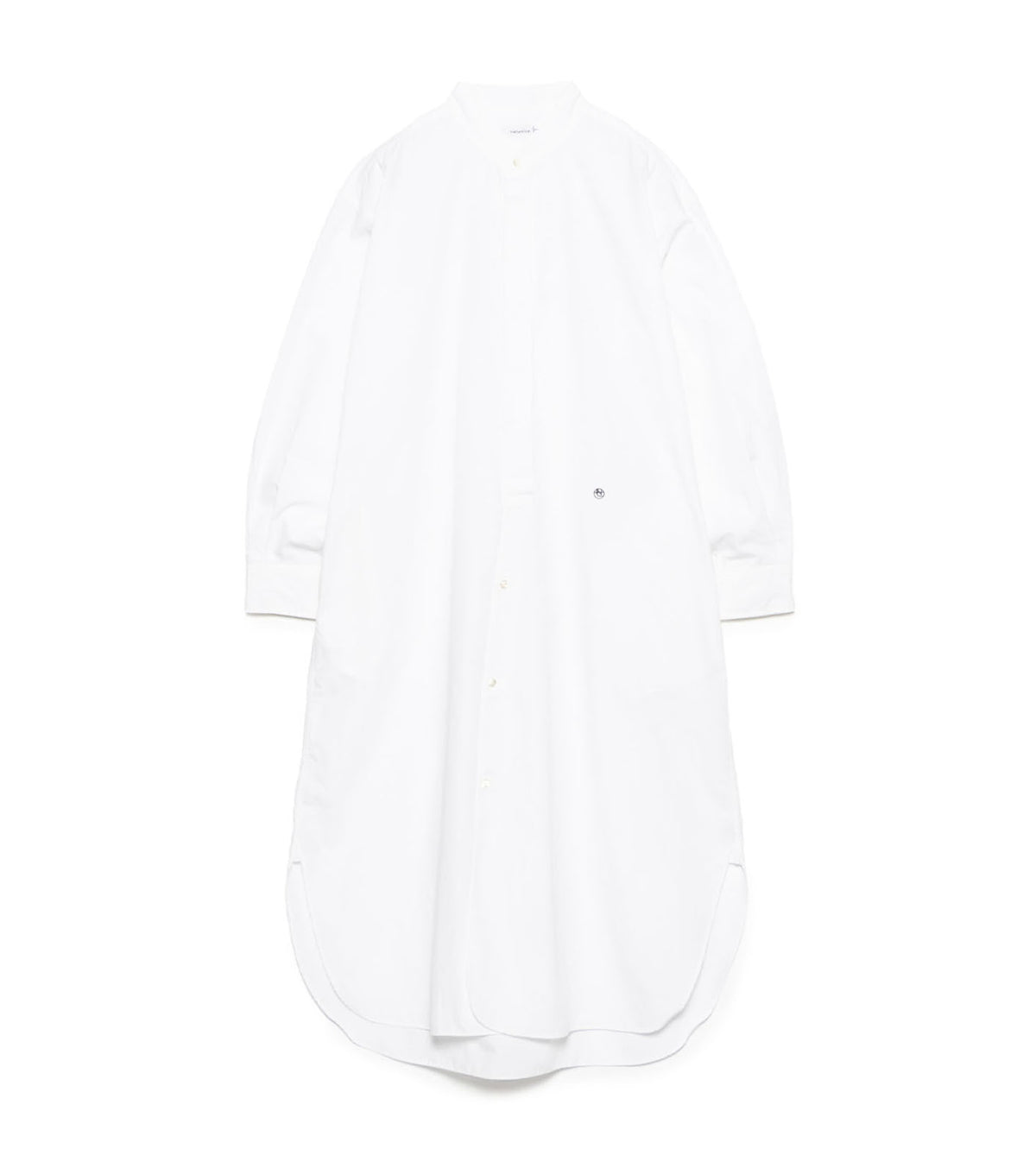 Band Collar Wind Shirt Dress