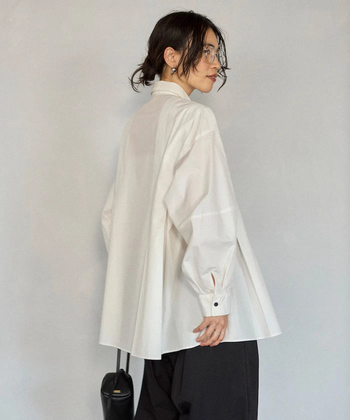 Box Stacked Balloon Sleeve Long Sleeve Shirt