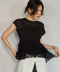 Japan Made Whole Garment Peplum Top