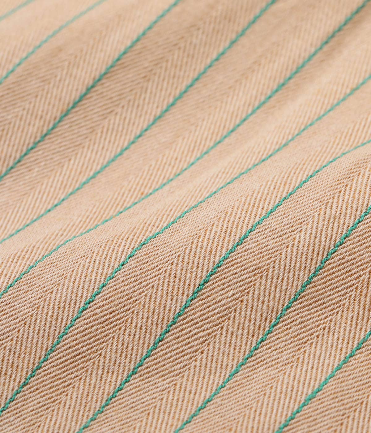 COKE STRIPE WORK SHIRT with CHAIN EMBROIDERED