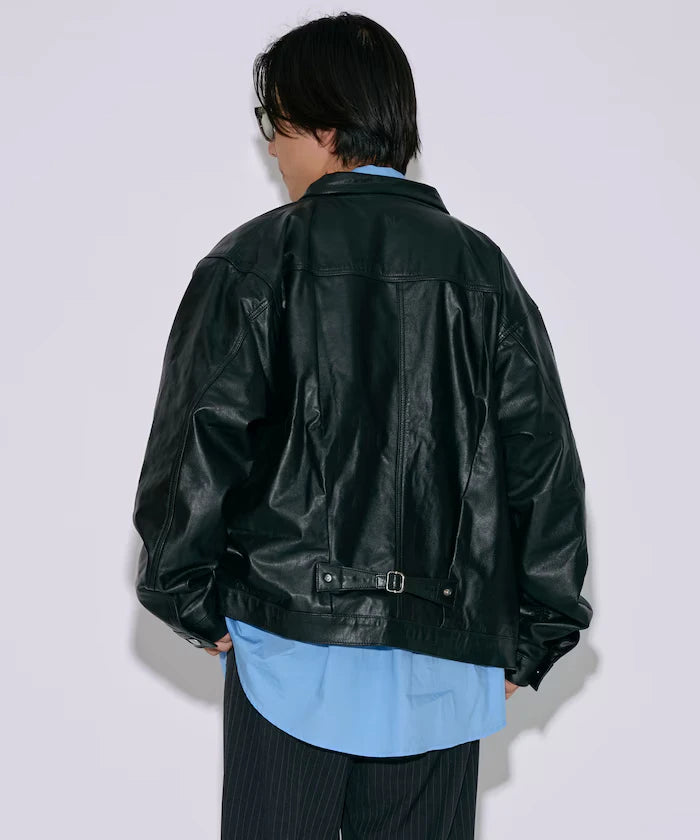 Leather Jacket TYPE-1 / Water-Repellent Leather / Cowhide