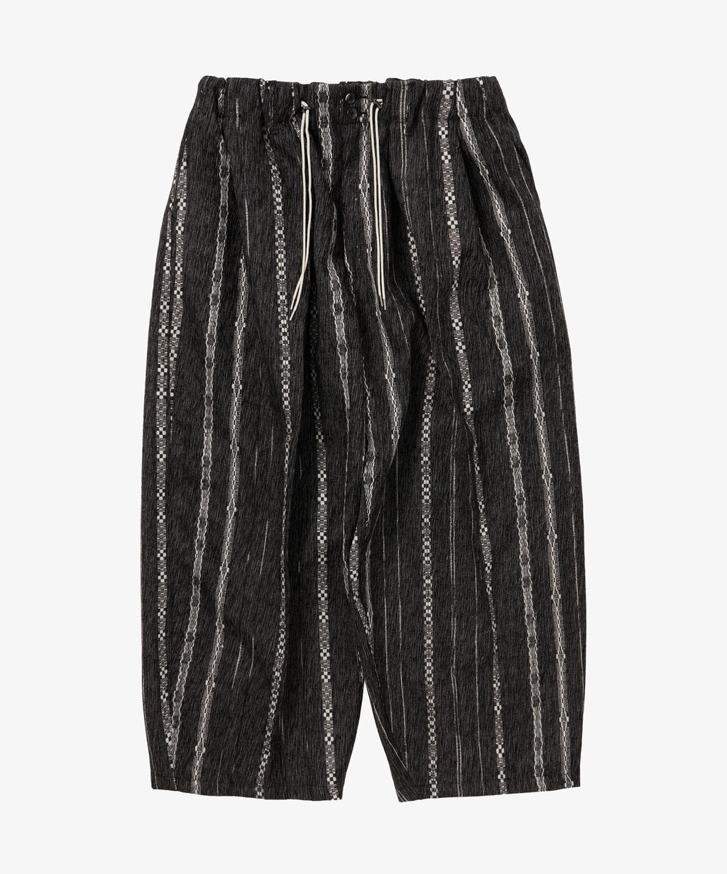 watahiko circular pants black