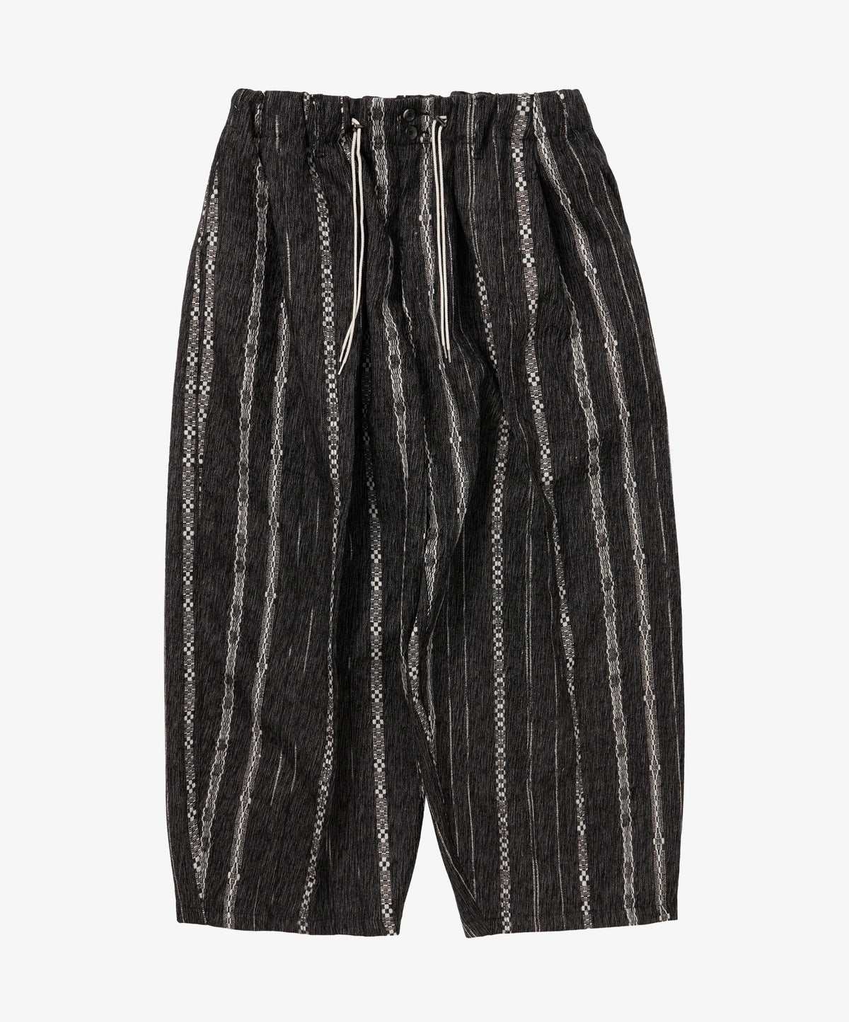 watahiko circular pants black