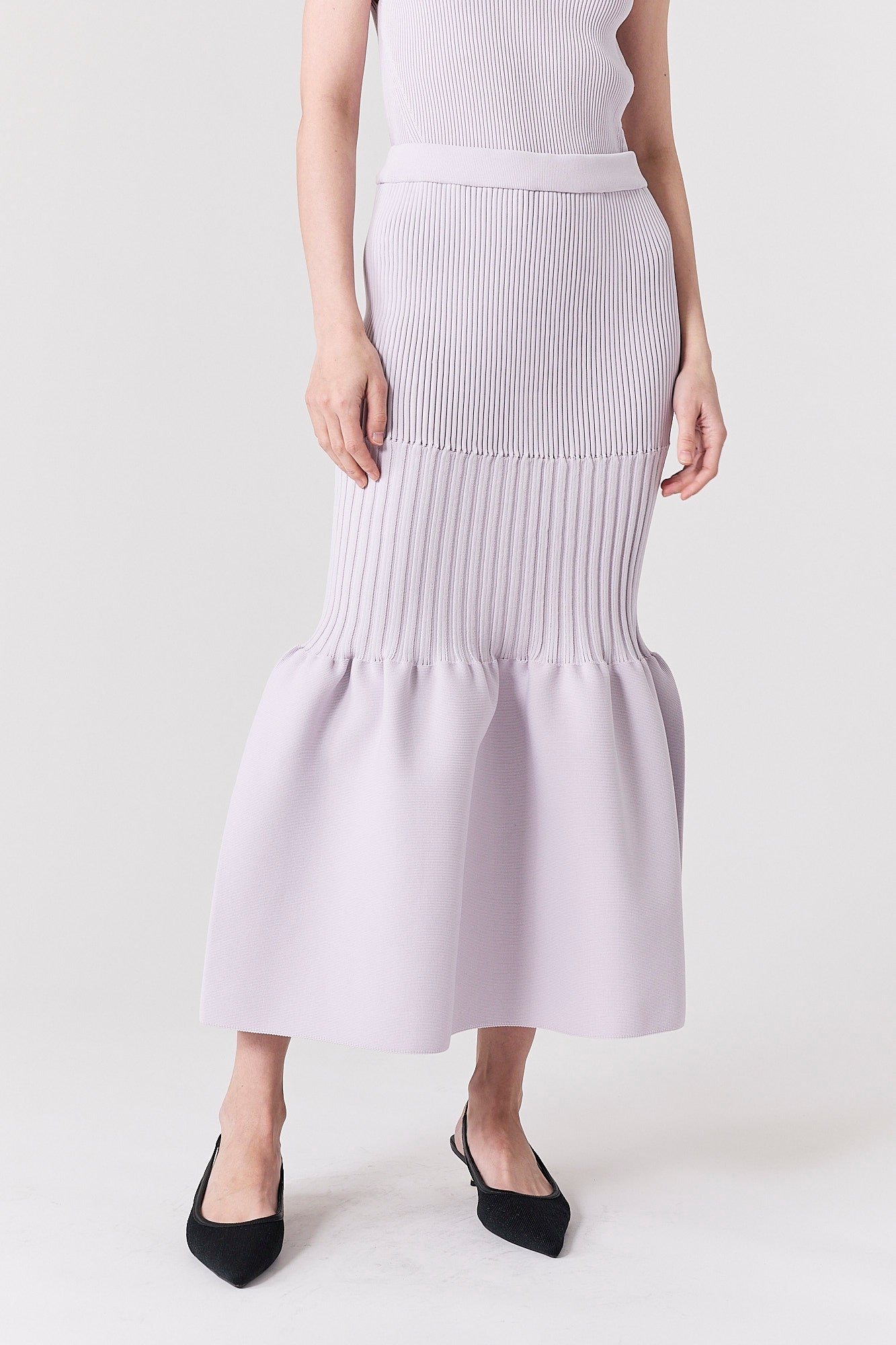 FLUTED MERMAID SKIRT