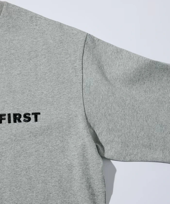 6 Ounce Front Logo Embroidered Crew Neck T-Shirt / One Point Design T-Shirt Left Chest Embroidery First Limited Edition