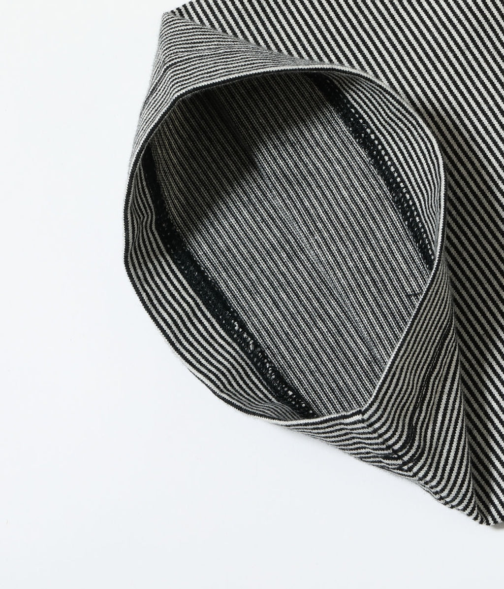 WHITESVILLE 30/2 FINE-LINED BORDER T-SHIRT