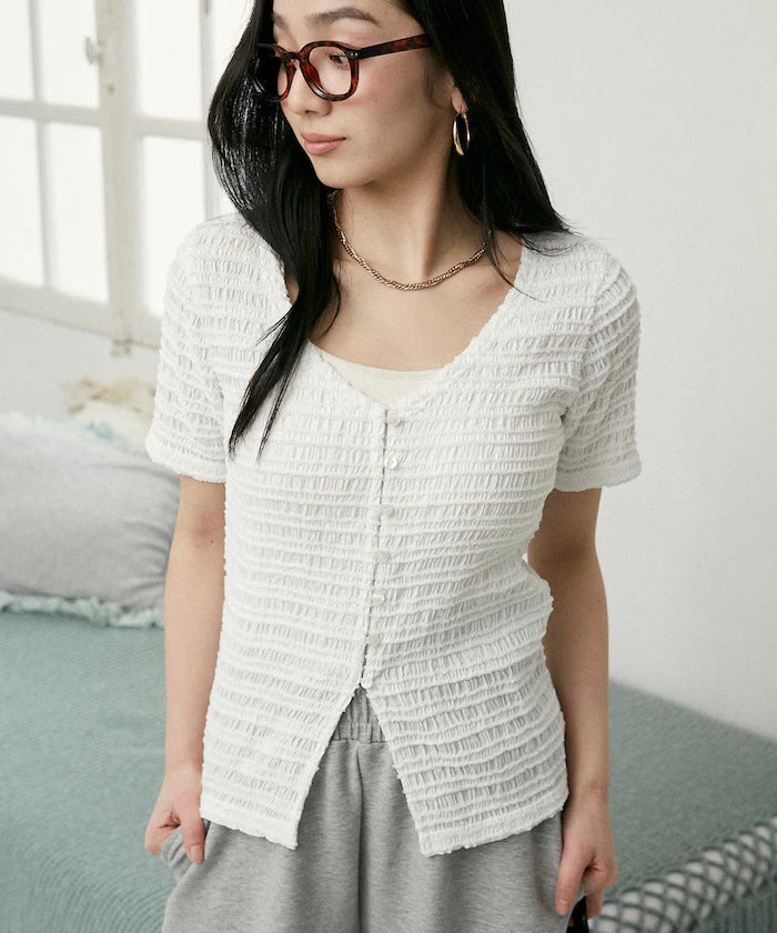 V-Neck Half Sleeve Cardigan Limited Edition