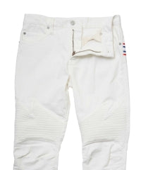 Box Logo Shirring Denim Pants