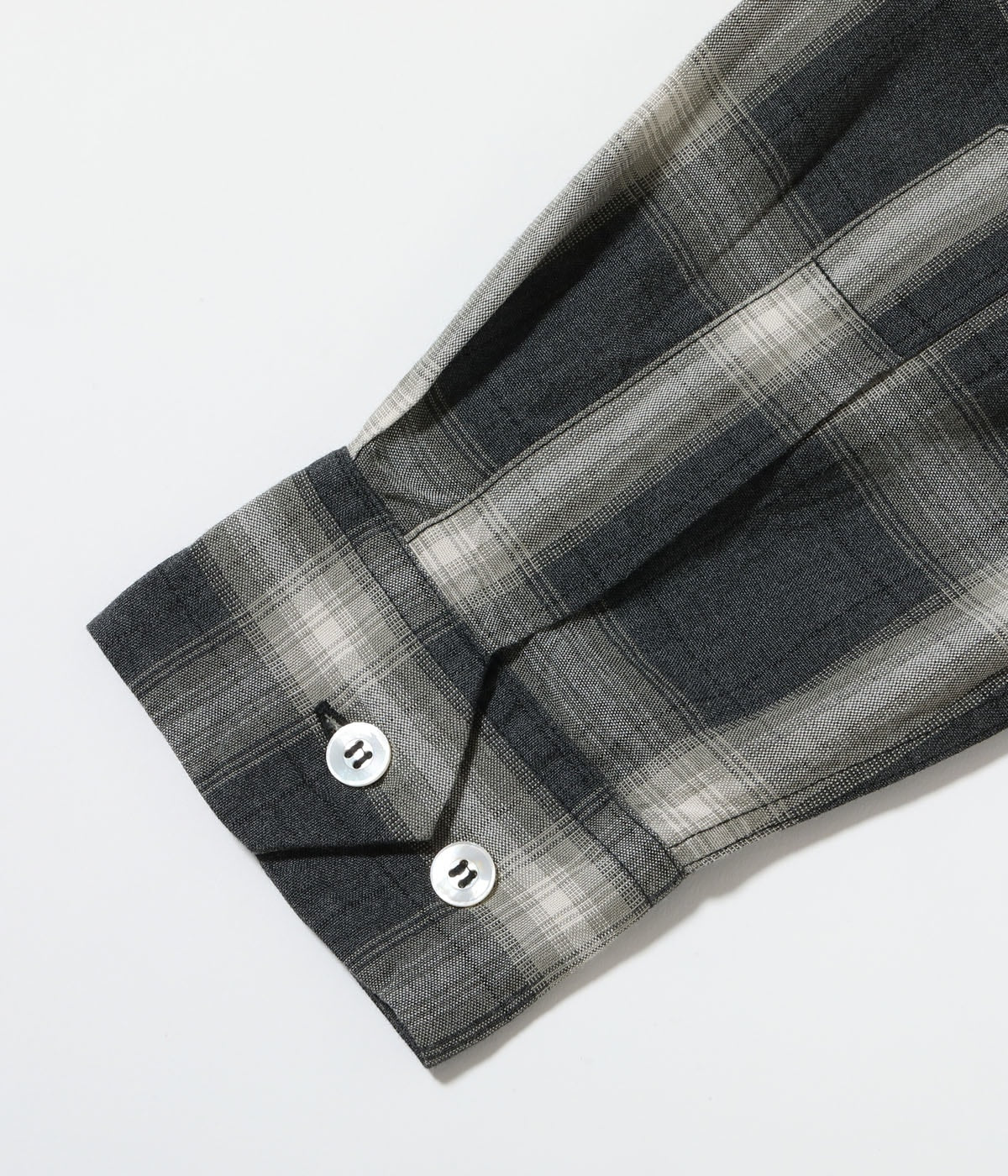 RAYON COVERT CHECK OPEN SHIRT