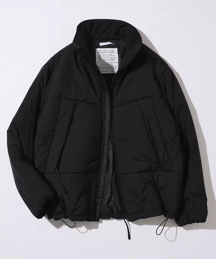 PRIMALOFT PUFF JACKET / Primaloft Stand Collar Puff Jacket / Insulated Blouson